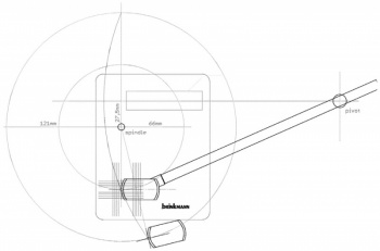Brinkmann Precision Cartridge Alignment Protractor 